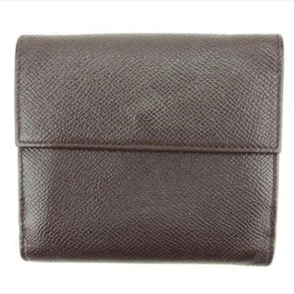 Bvlgari Wallet Purse Folding wallet Brown leather Woman Authentic Used - Picture 4 of 8